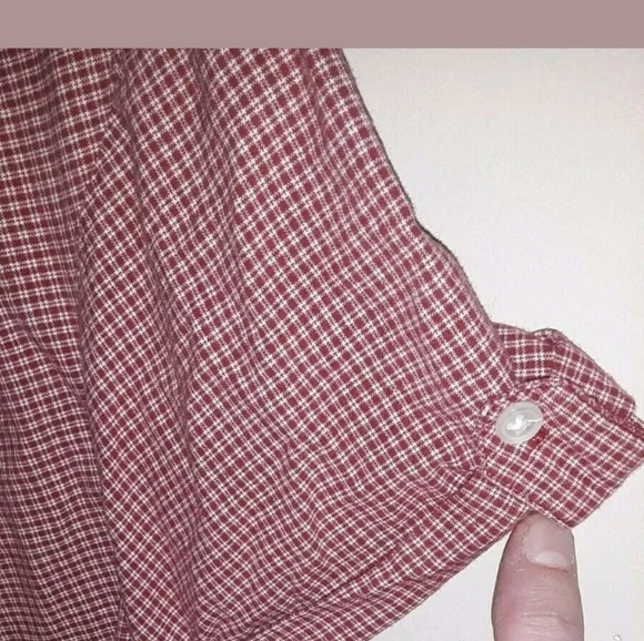 Duo maternity plaid large shirt button down - Picture 4 of 6